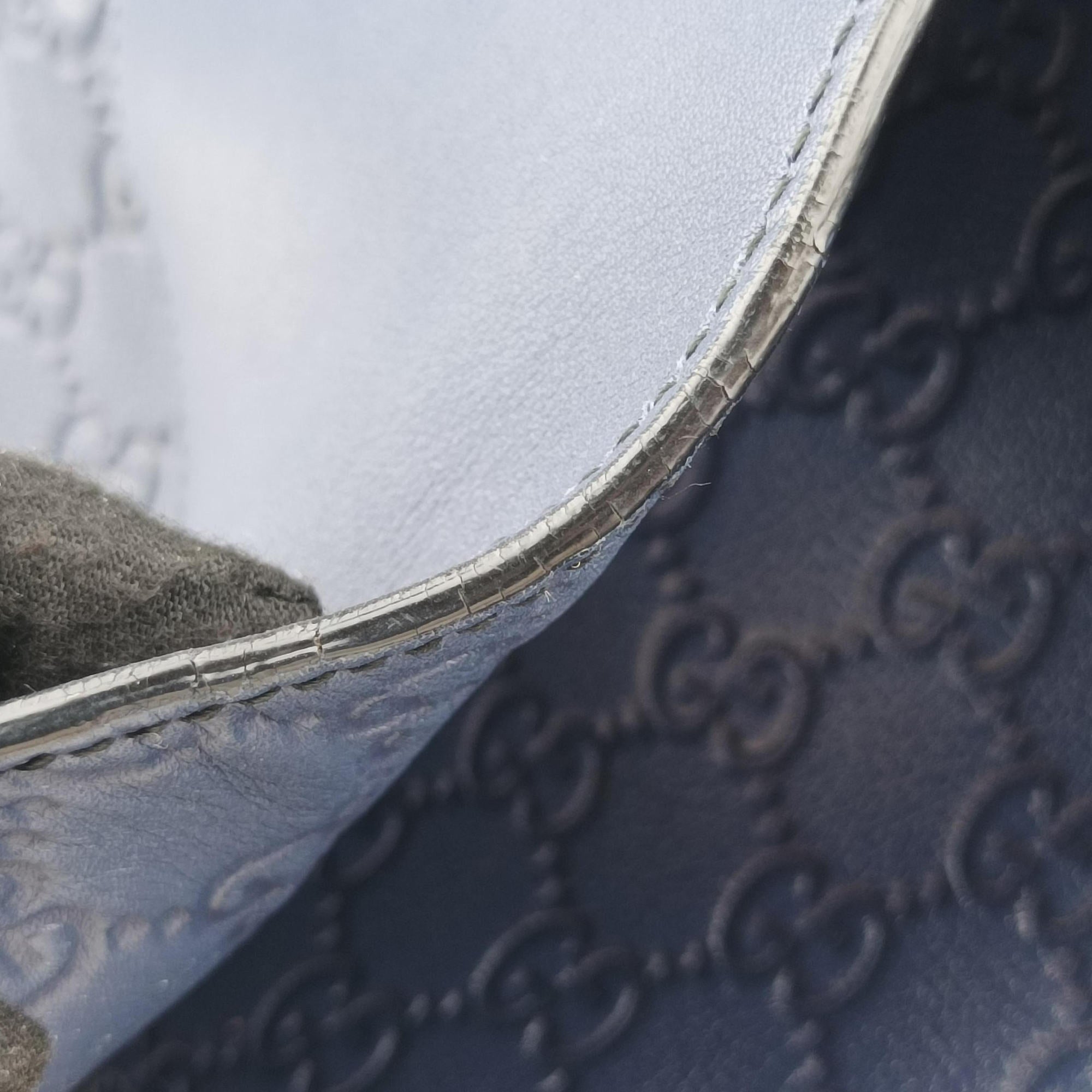 Emily Hobo Blue Leather 322226 A015932589エミリー ホーボー ブルー レザー 322226 A015932589