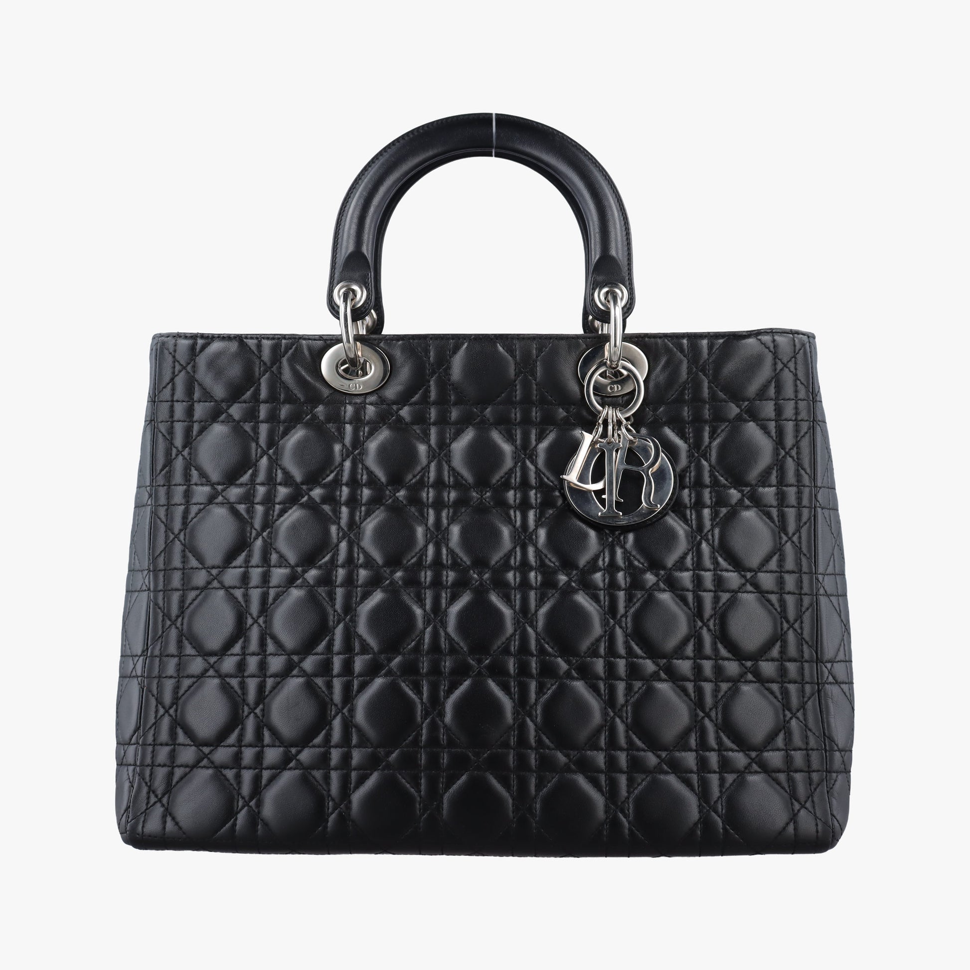 Lady Dior Black lambskin 31-MA-1014レディディオール ブラック ラムスキン 31-MA-1014