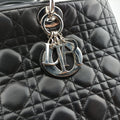 Lady Dior Black lambskin 31-MA-1014レディディオール ブラック ラムスキン 31-MA-1014