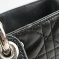 Lady Dior Black lambskin 31-MA-1014レディディオール ブラック ラムスキン 31-MA-1014