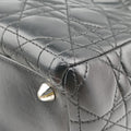 Lady Dior Black lambskin 31-MA-1014レディディオール ブラック ラムスキン 31-MA-1014