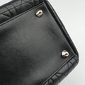 Lady Dior Black lambskin 31-MA-1014レディディオール ブラック ラムスキン 31-MA-1014