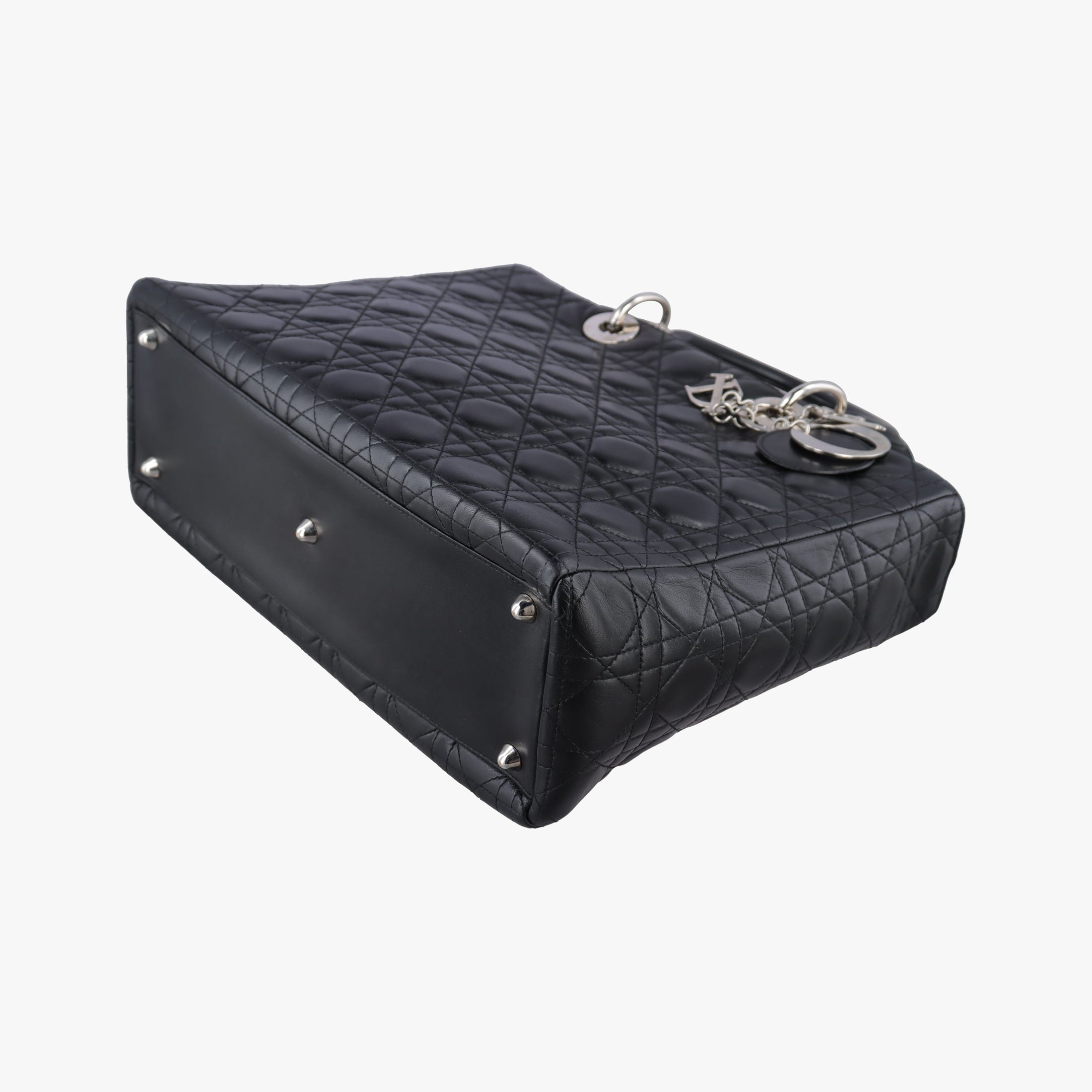 Lady Dior Black lambskin 31-MA-1014レディディオール ブラック ラムスキン 31-MA-1014