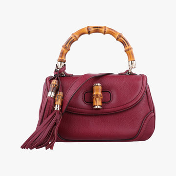New Bamboo Burgundy Leather 254884 H010000965ニューバンブー ワインレッド レザー 254884 H010000965
