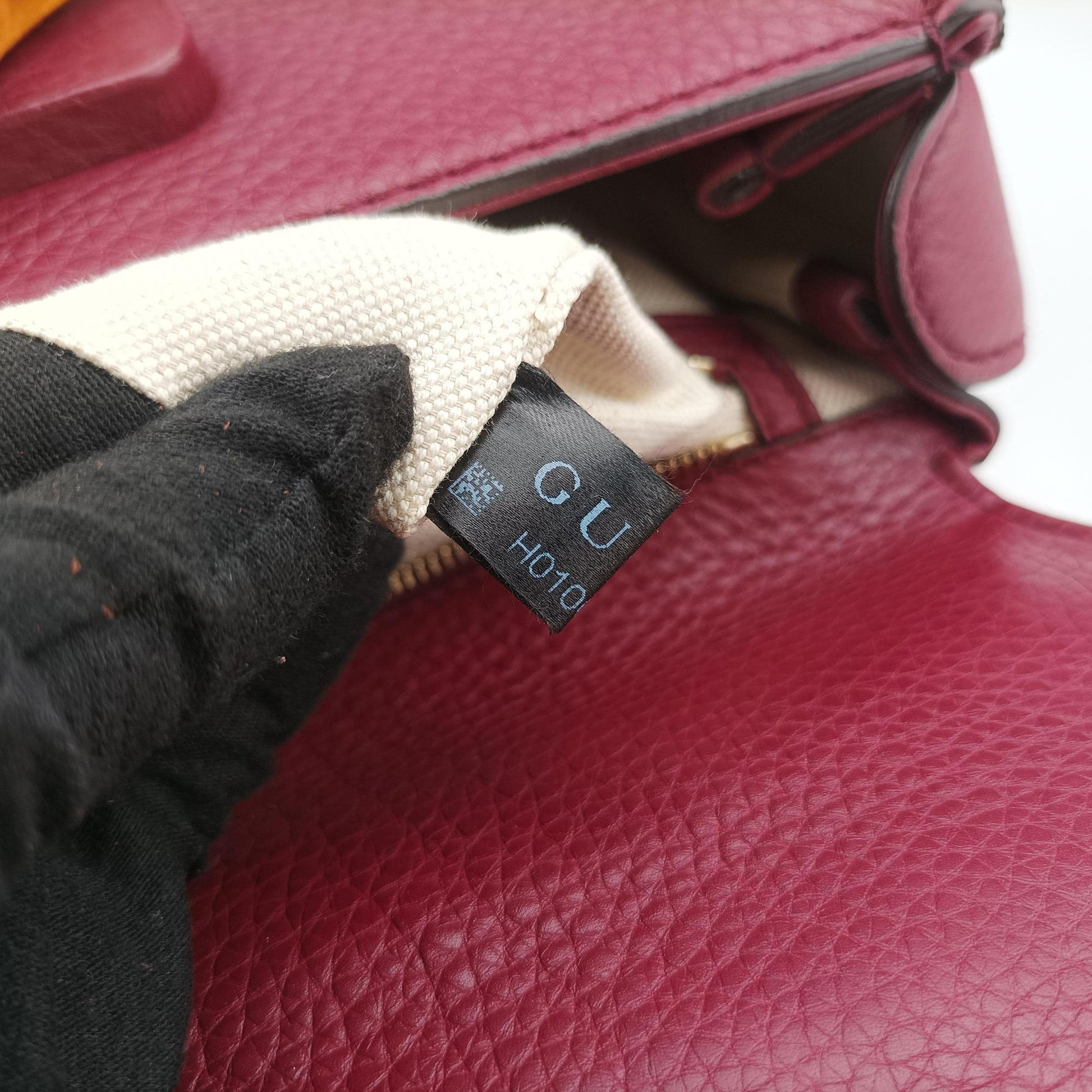 New Bamboo Burgundy Leather 254884 H010000965ニューバンブー ワインレッド レザー 254884 H010000965