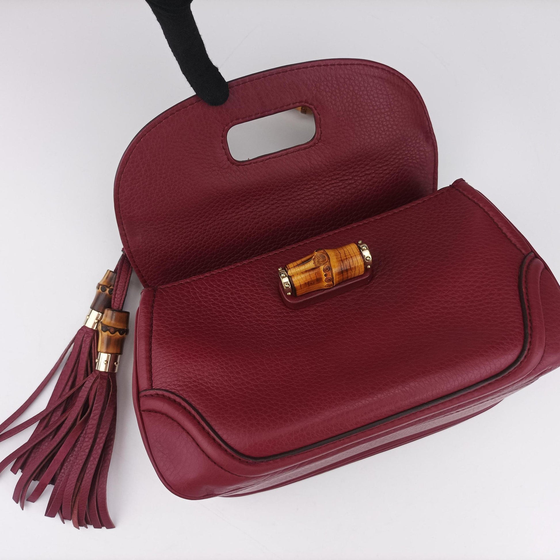 New Bamboo Burgundy Leather 254884 H010000965ニューバンブー ワインレッド レザー 254884 H010000965