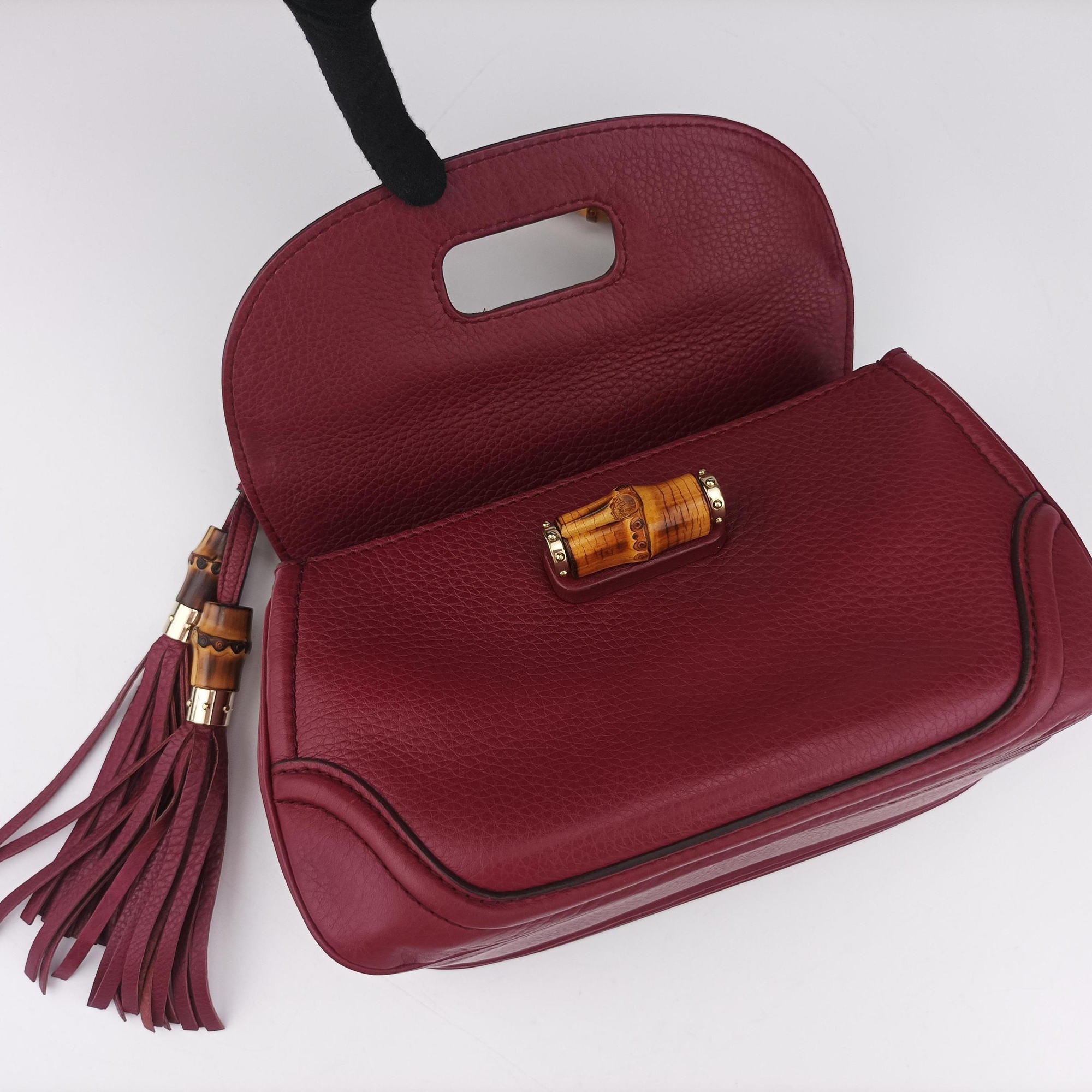 New Bamboo Burgundy Leather 254884 H010000965ニューバンブー ワインレッド レザー 254884 H010000965