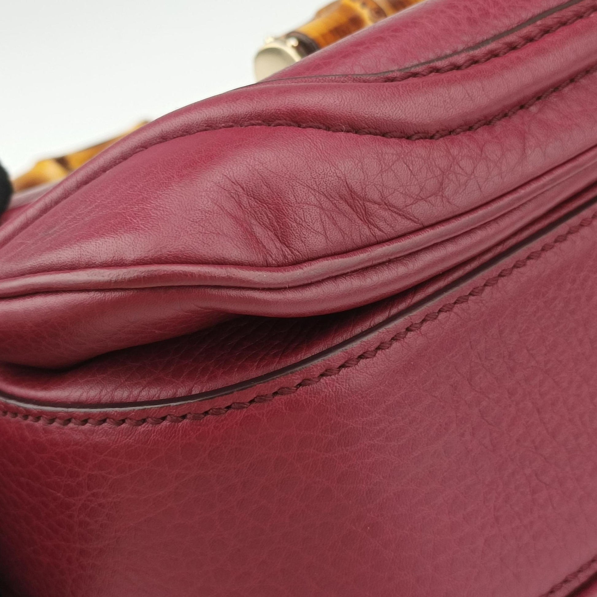 New Bamboo Burgundy Leather 254884 H010000965ニューバンブー ワインレッド レザー 254884 H010000965
