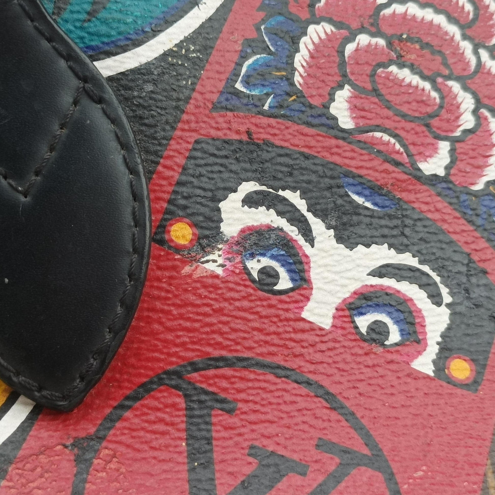 Neverfull MM Kabuki Daruma　Yamamoto Kansai Nicola Ghesquiere 2018 Japan Limited brown×multi Monogram Canvas M43499 GI4107  IC ChipネヴァーフルMM 歌舞伎 ダルマ 山本寛斎 ニコラ ジェスキエール 日本限定 モノグラム/ブラウン×マルチ モノグラムキャンバス M43499 GI4107  ICチップ