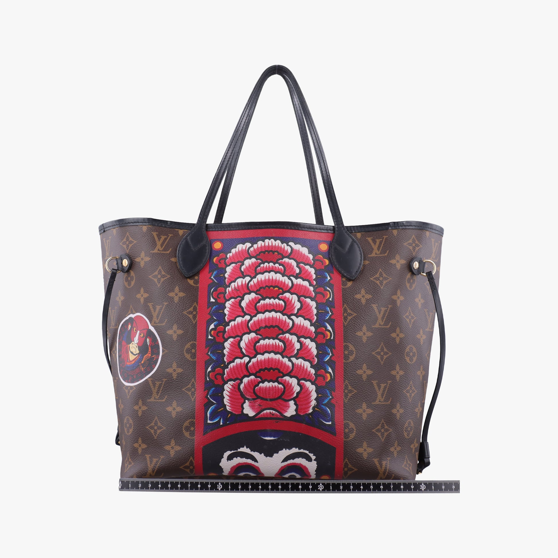 Neverfull MM Kabuki Daruma　Yamamoto Kansai Nicola Ghesquiere 2018 Japan Limited brown×multi Monogram Canvas M43499 GI4107  IC ChipネヴァーフルMM 歌舞伎 ダルマ 山本寛斎 ニコラ ジェスキエール 日本限定 モノグラム/ブラウン×マルチ モノグラムキャンバス M43499 GI4107  ICチップ