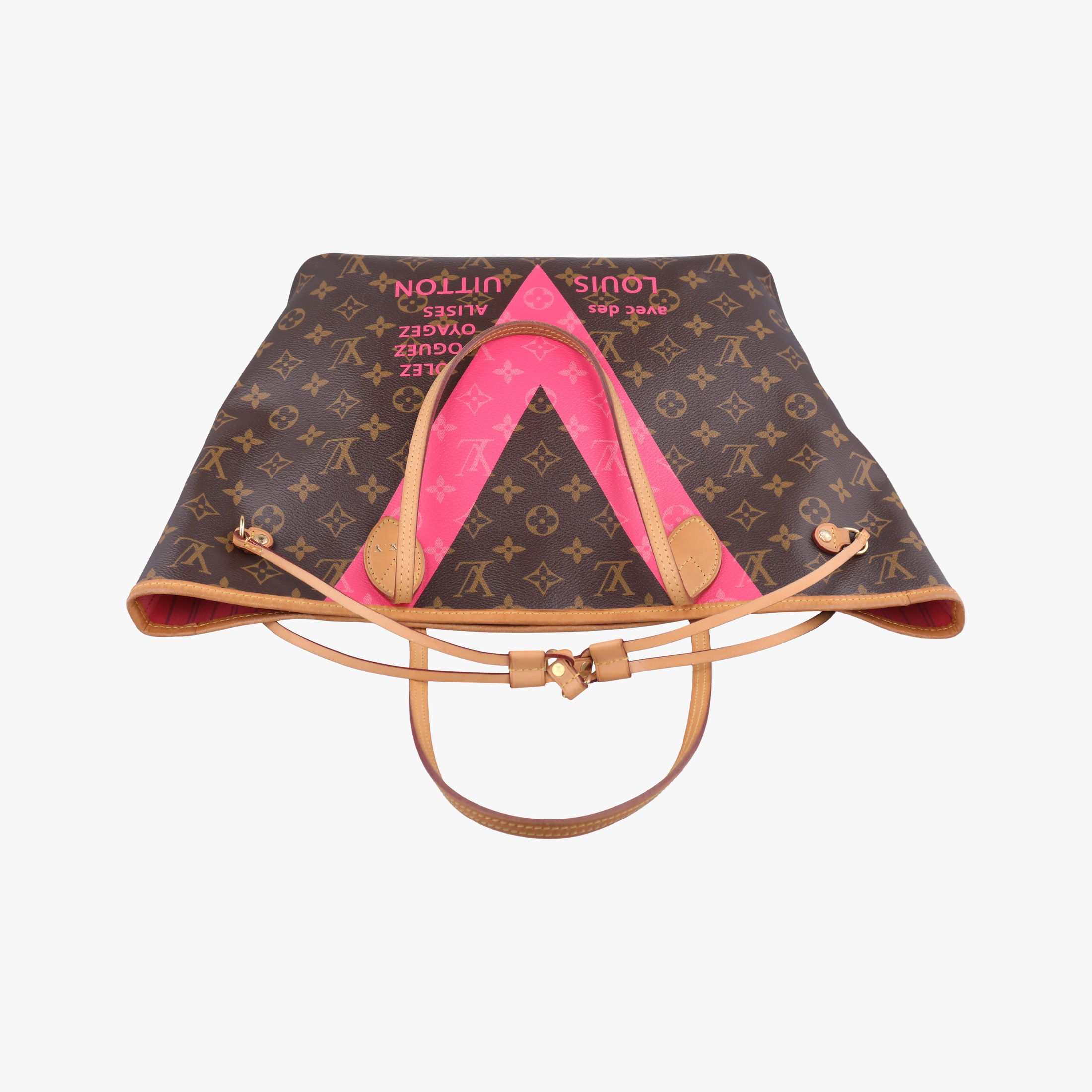 Neverfull MM brown×Grenard Pink Monogram Canvas M41602 CA1135ネヴァーフル MM  モノグラム/ブラウン×グルナード モノグラムキャンバス M41602 CA1135
