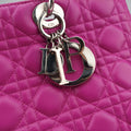 Lady Dior Rose lambskin 08-MA-0122レディディオール ローズ レッド ラムスキン 08-MA-0122