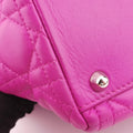 Lady Dior Rose lambskin 08-MA-0122レディディオール ローズ レッド ラムスキン 08-MA-0122