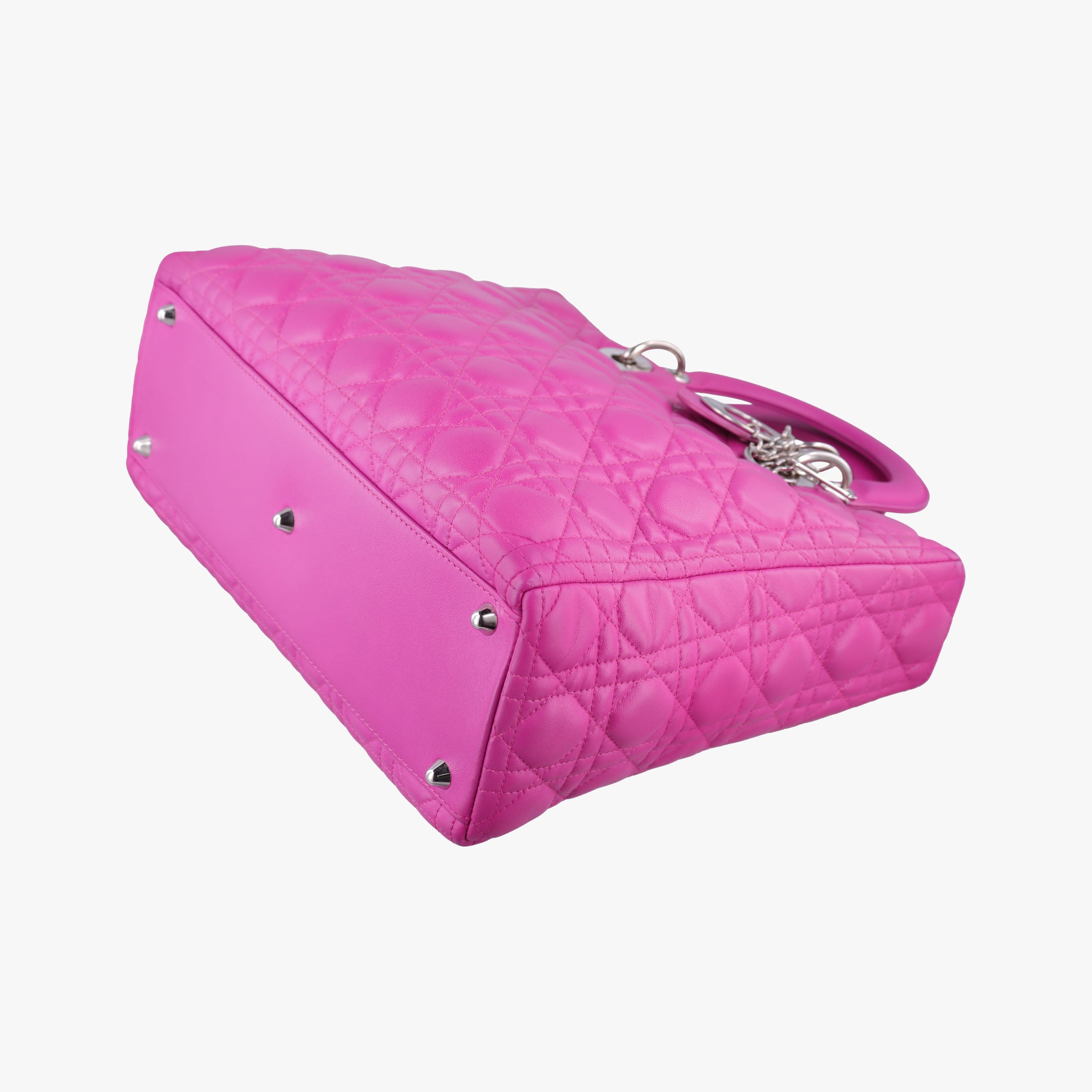 Lady Dior Rose lambskin 08-MA-0122レディディオール ローズ レッド ラムスキン 08-MA-0122