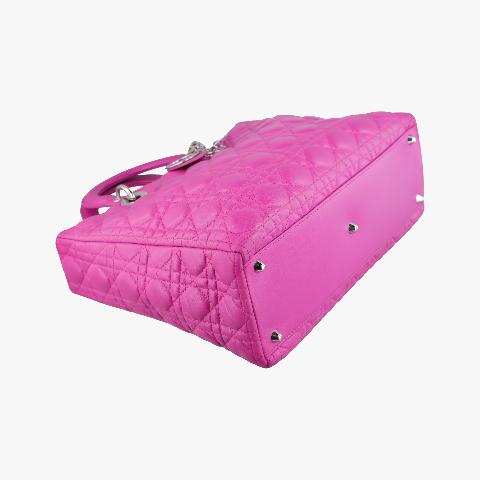 Lady Dior Rose lambskin 08-MA-0122レディディオール ローズ レッド ラムスキン 08-MA-0122