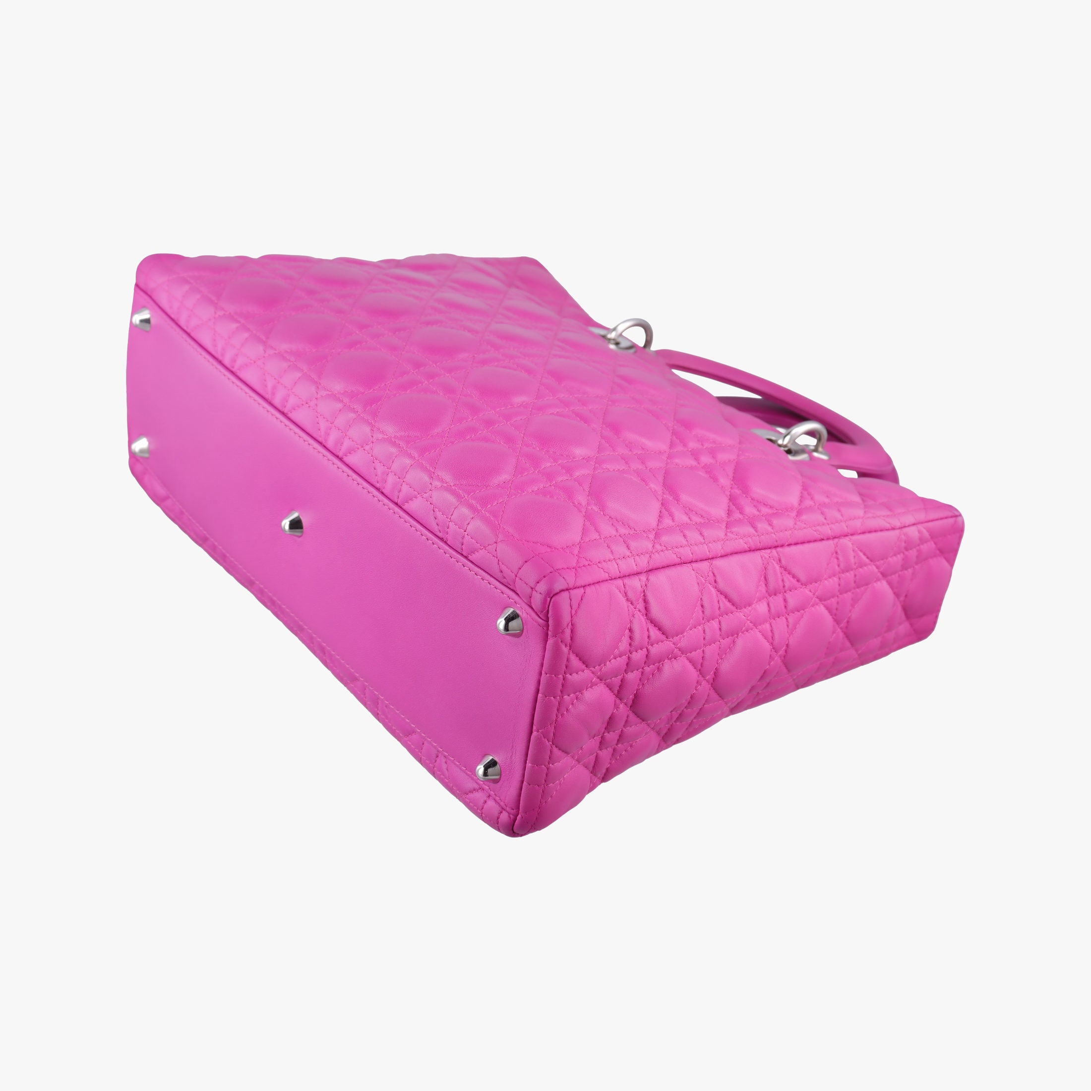 Lady Dior Rose lambskin 08-MA-0122レディディオール ローズ レッド ラムスキン 08-MA-0122