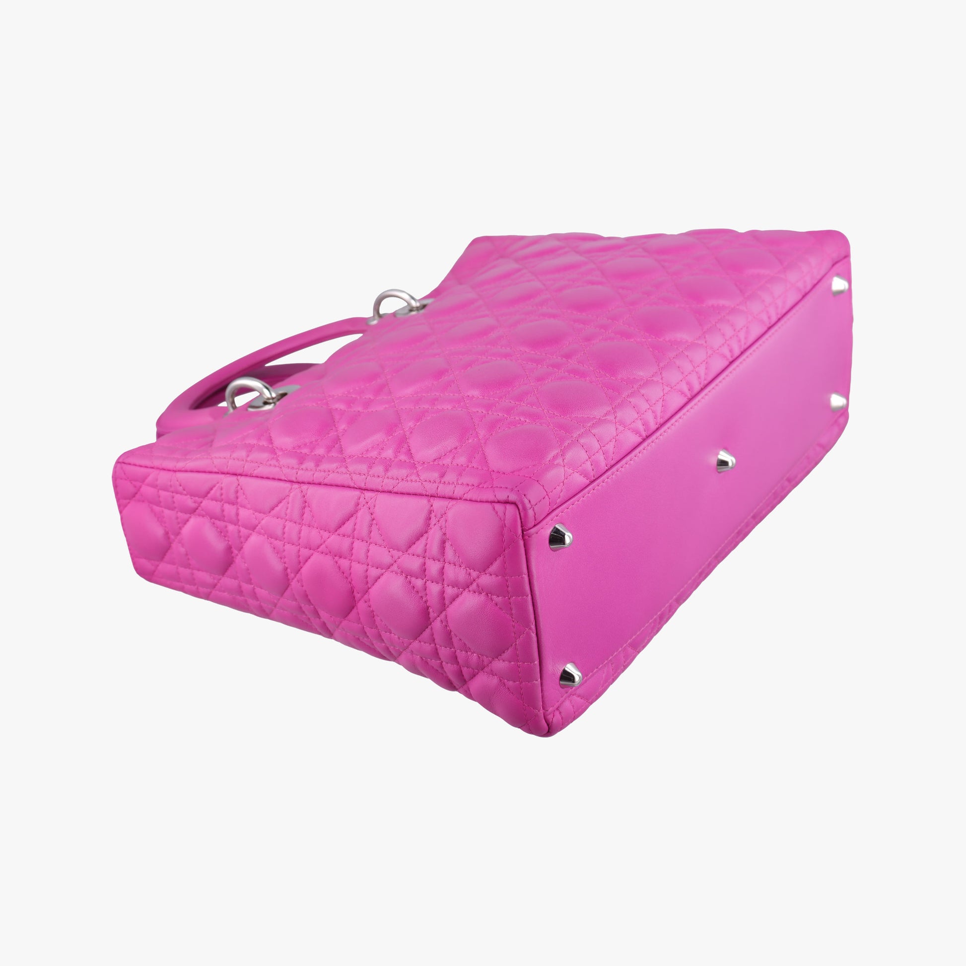 Lady Dior Rose lambskin 08-MA-0122レディディオール ローズ レッド ラムスキン 08-MA-0122