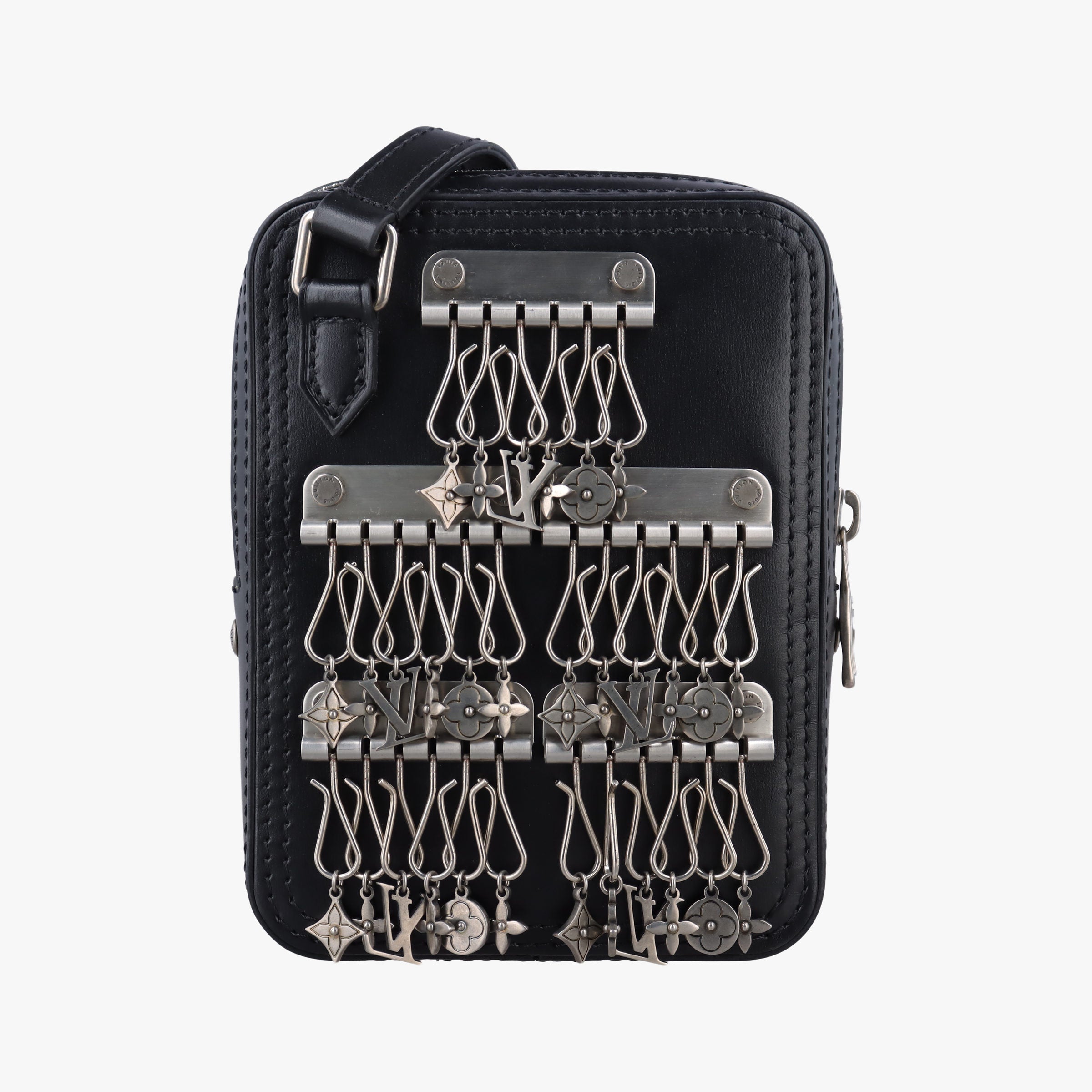Danube messenger Black Leather M53975 CA2179 IC Chipダヌーブメッセンジャー ブラック レザー M53975 CA2179 ICチップ