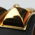 Collier de Chien Black×golden Leather × GP S ▢R SIコリエ ド シアン ブラック×ゴールド レザー×GP S ▢R SI