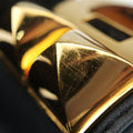 Collier de Chien Black×golden Leather × GP S ▢R SIコリエ ド シアン ブラック×ゴールド レザー×GP S ▢R SI