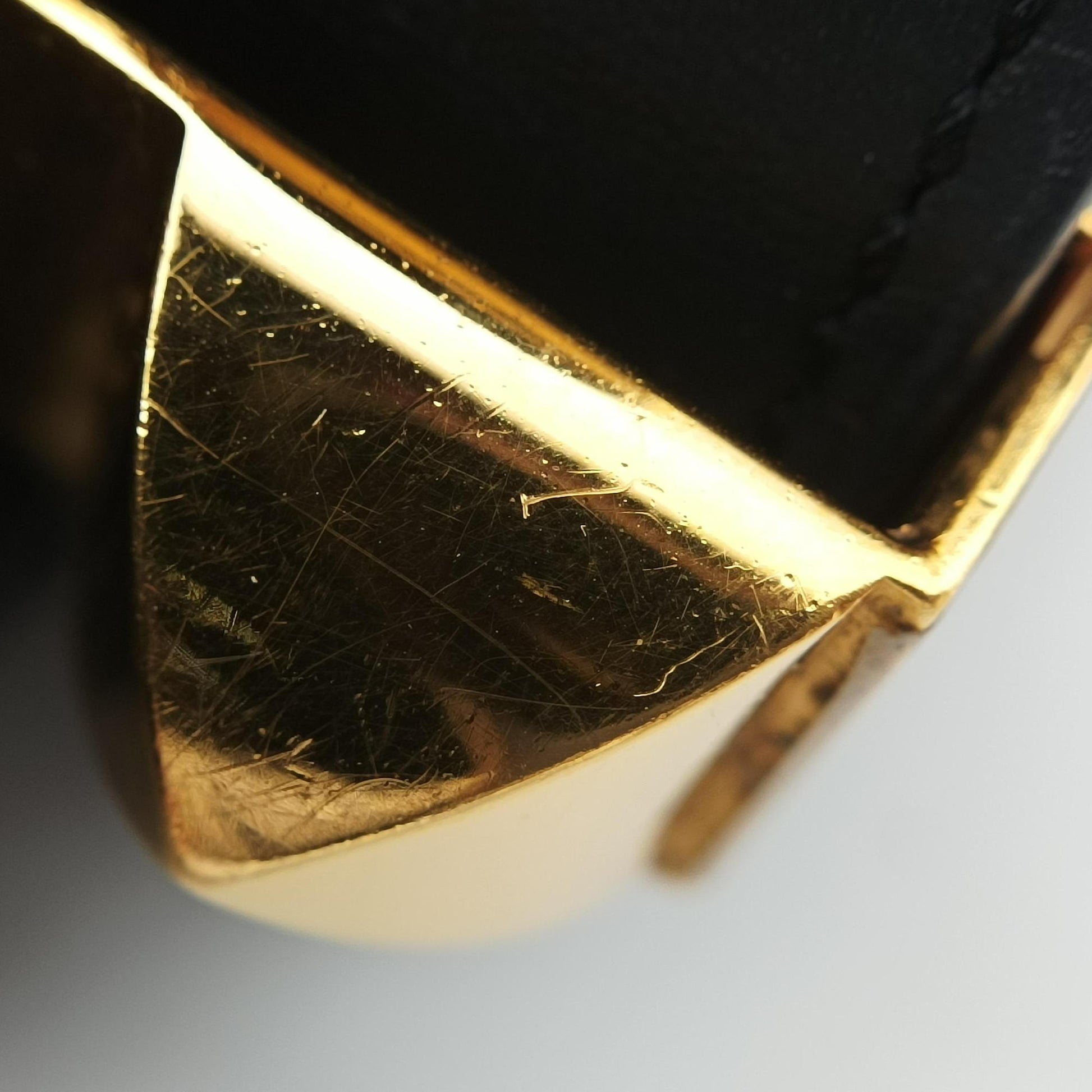 Collier de Chien Black×golden Leather × GP S ▢R SIコリエ ド シアン ブラック×ゴールド レザー×GP S ▢R SI