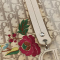 Trotter Flower Line White x Beige x Multicolor canvas × leather 05-BO-0035トロッター フラワーライン ホワイト×ベージュ×マルチカラー キャンバス×レザー 05-BO-0035