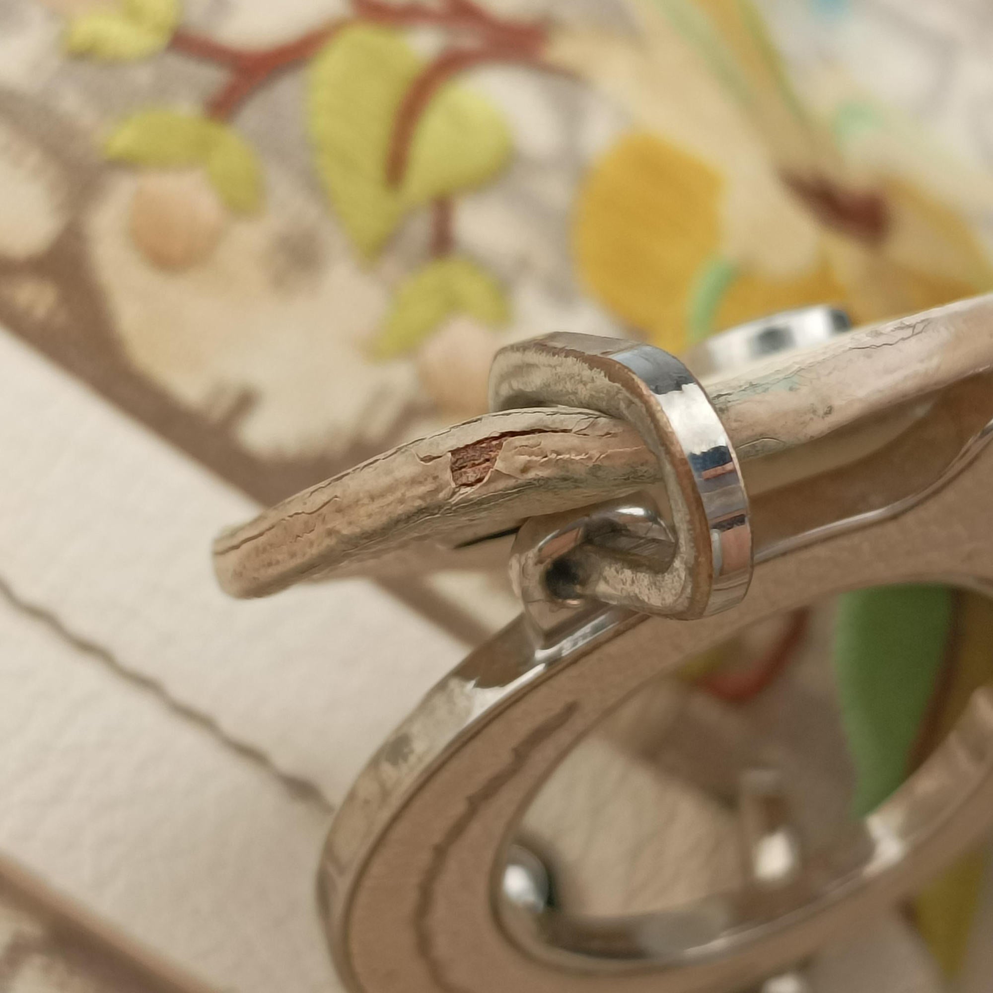 Trotter Flower Line White x Beige x Multicolor canvas × leather 05-BO-0035トロッター フラワーライン ホワイト×ベージュ×マルチカラー キャンバス×レザー 05-BO-0035