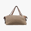 Medium Bamboo Brown canvas×leather 232959 F8323206ミディアム バンブー ブラウン キャンバス×レザー 232959 F8323206