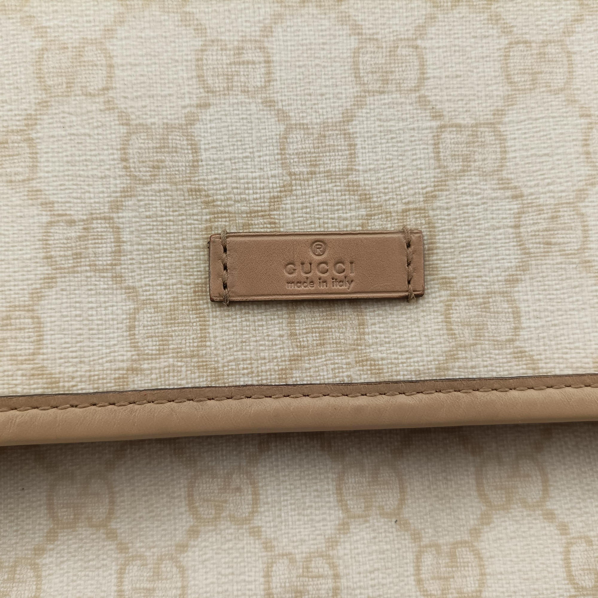 GG Plus Messenger beige PVC coated canvas×Leather 201732 G5501283GGプラス メッセンジャー ベージュ PVCコーティングキャンバス×レザー 201732 G5501283