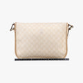 GG Plus Messenger beige PVC coated canvas×Leather 201732 G5501283GGプラス メッセンジャー ベージュ PVCコーティングキャンバス×レザー 201732 G5501283