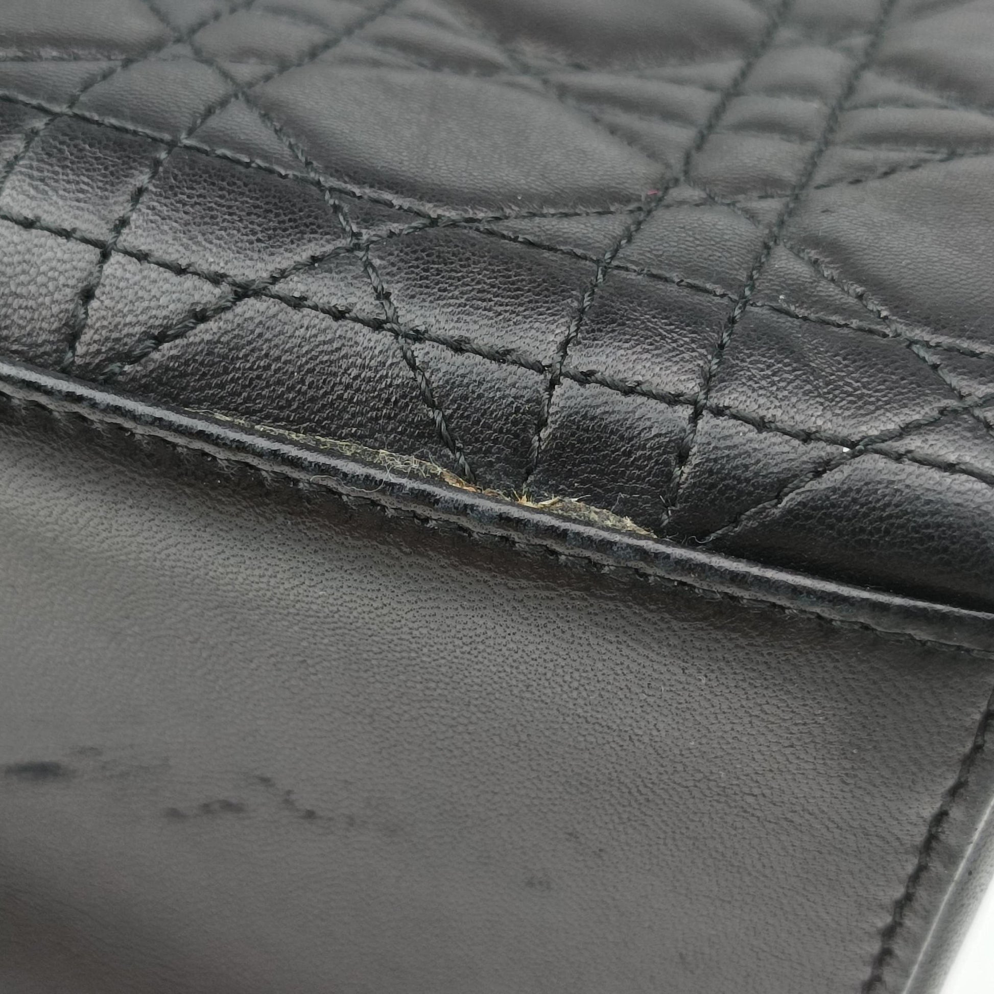 Lady Dior Black Lambskin MA-0957レディディオール ブラック ラムスキン MA-0957