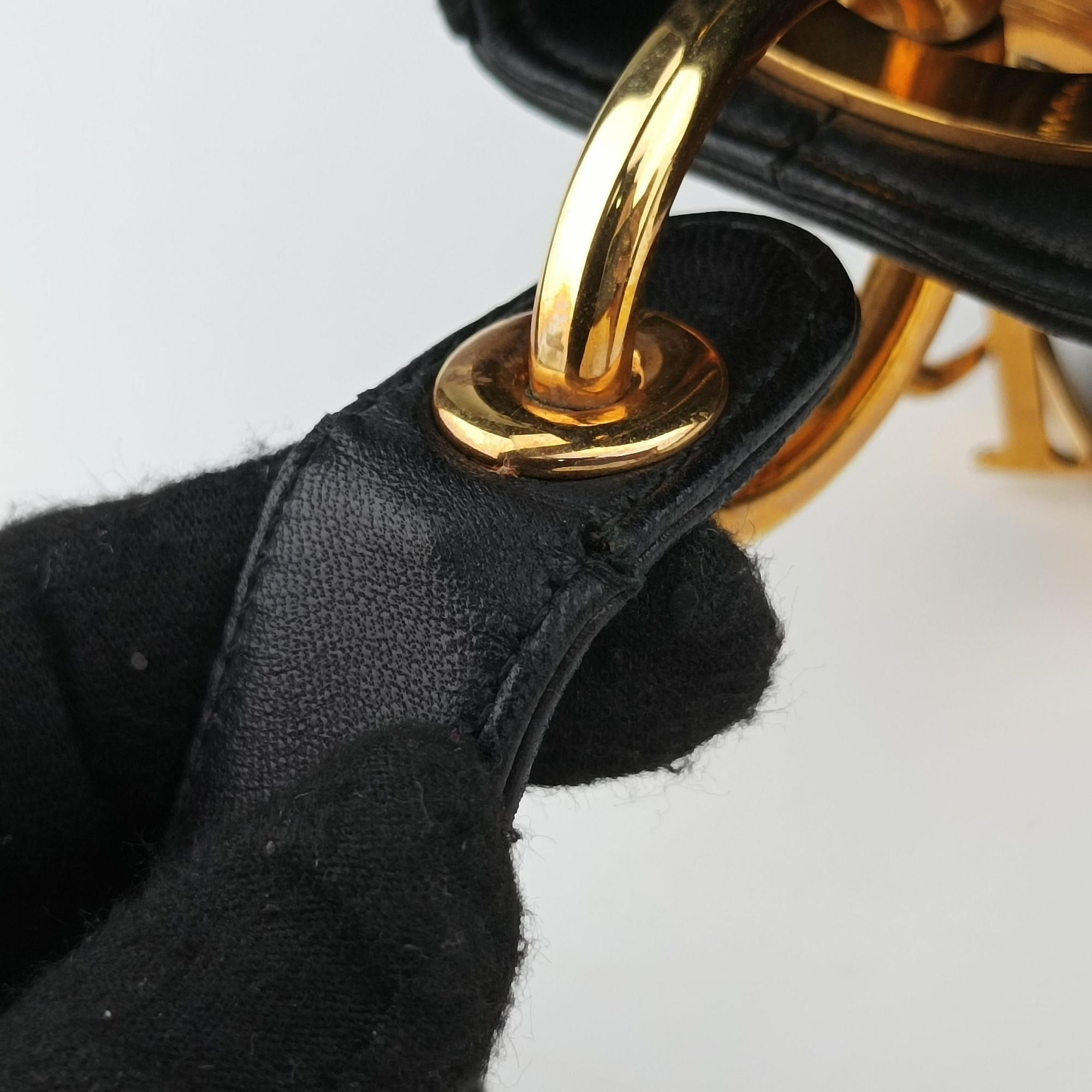 Lady Dior Black Lambskin MA-0957レディディオール ブラック ラムスキン MA-0957