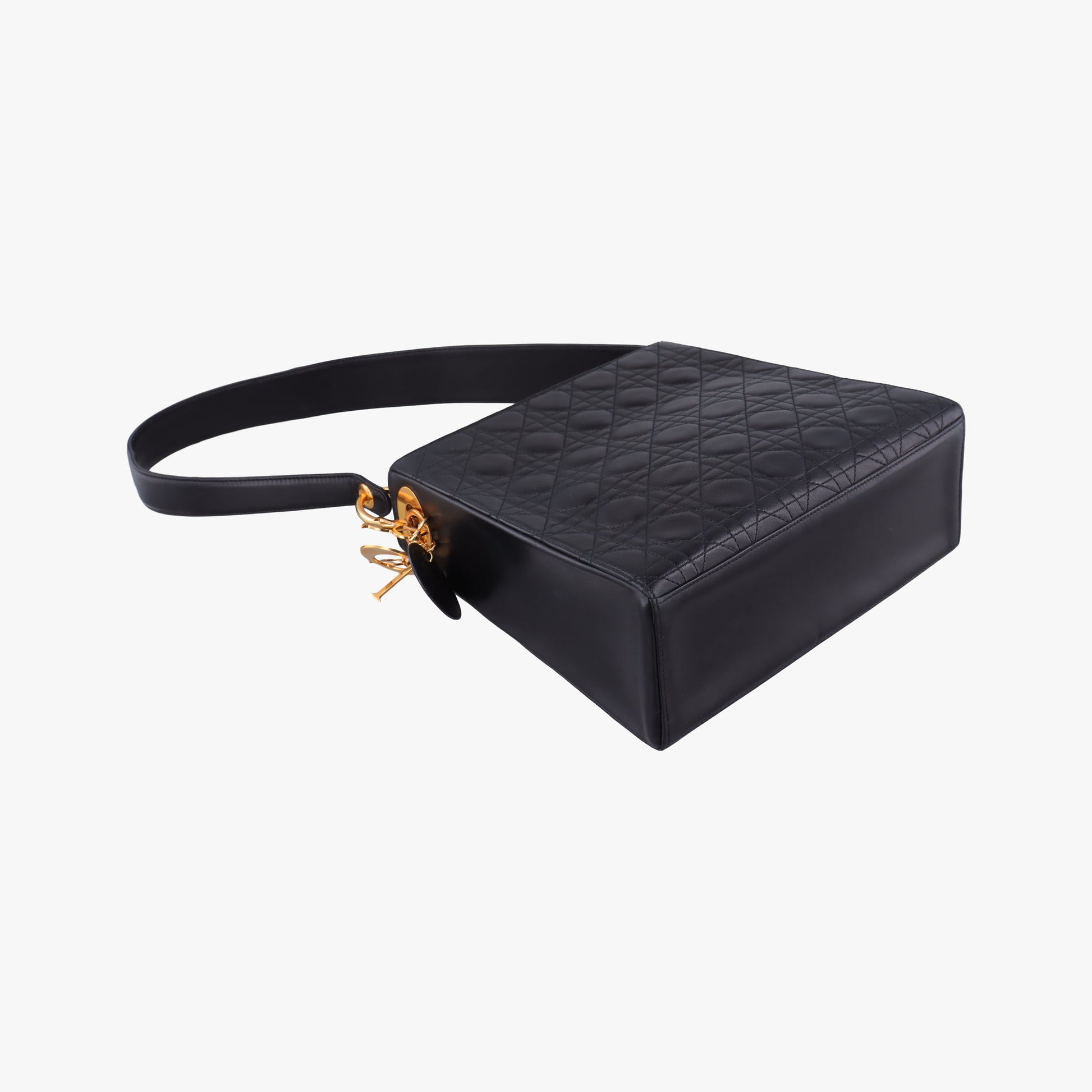 Lady Dior Black Lambskin MA-0957レディディオール ブラック ラムスキン MA-0957