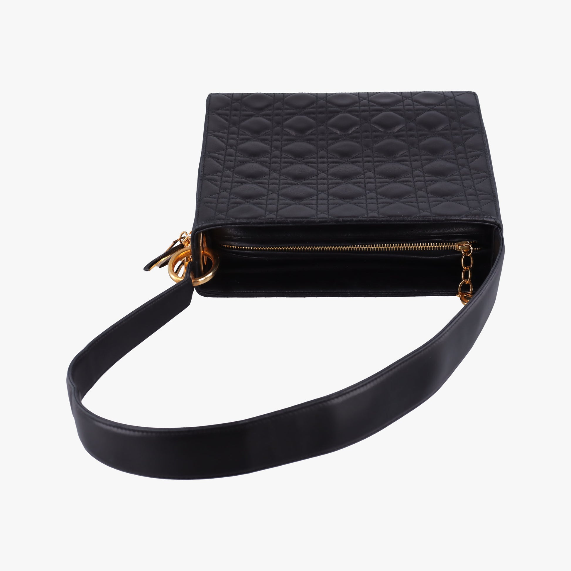 Lady Dior Black Lambskin MA-0957レディディオール ブラック ラムスキン MA-0957