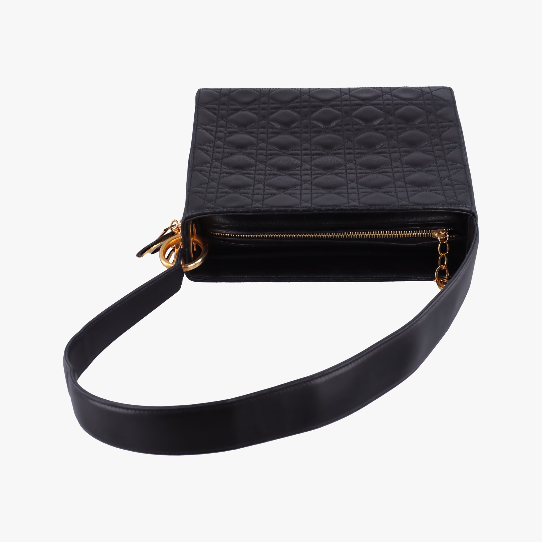 Lady Dior Black Lambskin MA-0957レディディオール ブラック ラムスキン MA-0957
