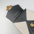 Queen Margaret Bamboo Black×White Leather 476664 E022769871クイーンマーガレット バンブー ブラック×ホワイト レザー 476664 E022769871