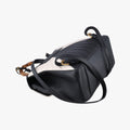 Queen Margaret Bamboo Black×White Leather 476664 E022769871クイーンマーガレット バンブー ブラック×ホワイト レザー 476664 E022769871