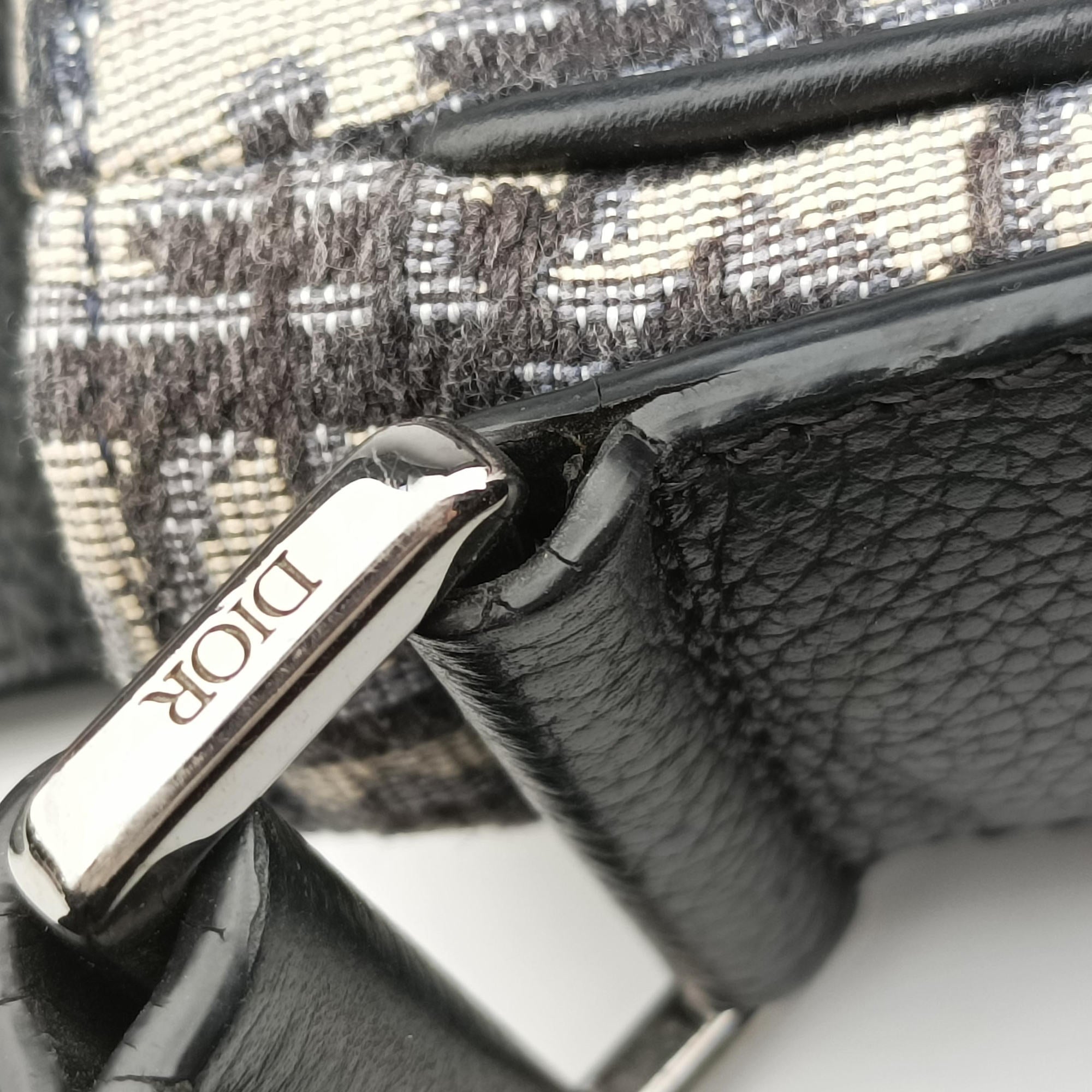 Oblique Saddle Navy×Black Jacquard×Leather 29-BO-1210オブリーク サドル ネイビー×ブラック ジャガード×レザー 29-BO-1210