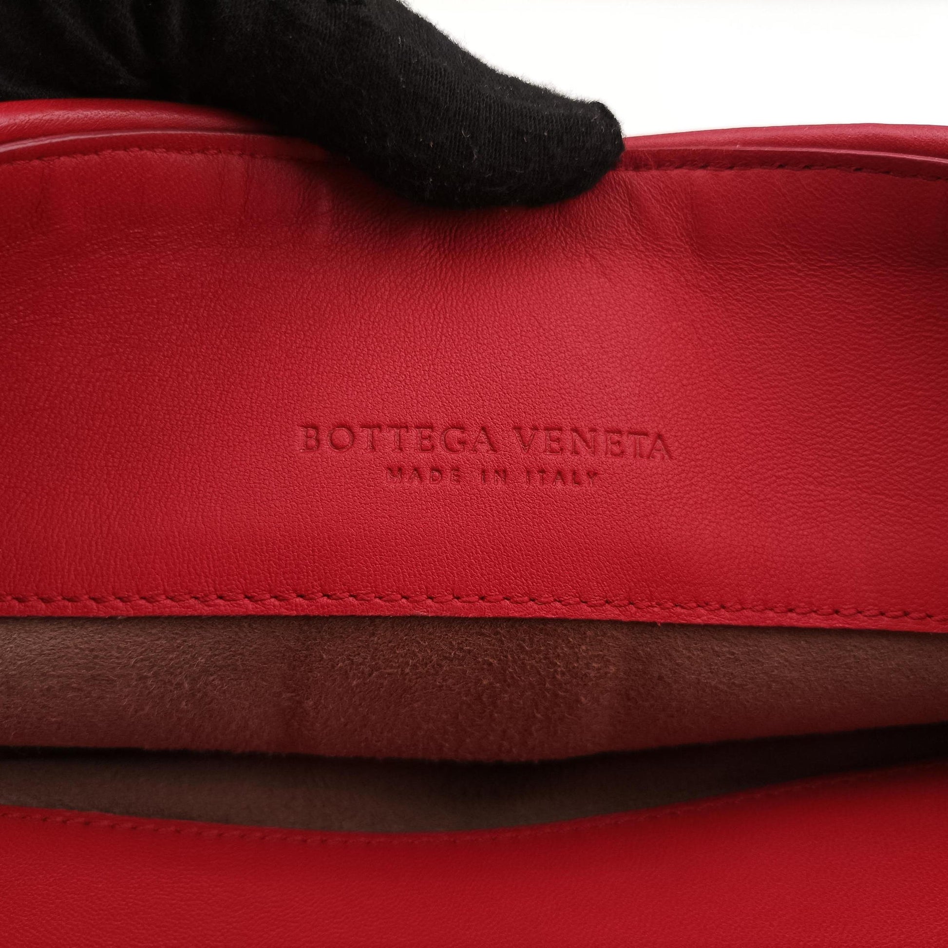 Intrecciato Olimpia Red lambskin B06397585Cイントレチャート オリンピア レッド ラムスキン B06397585C