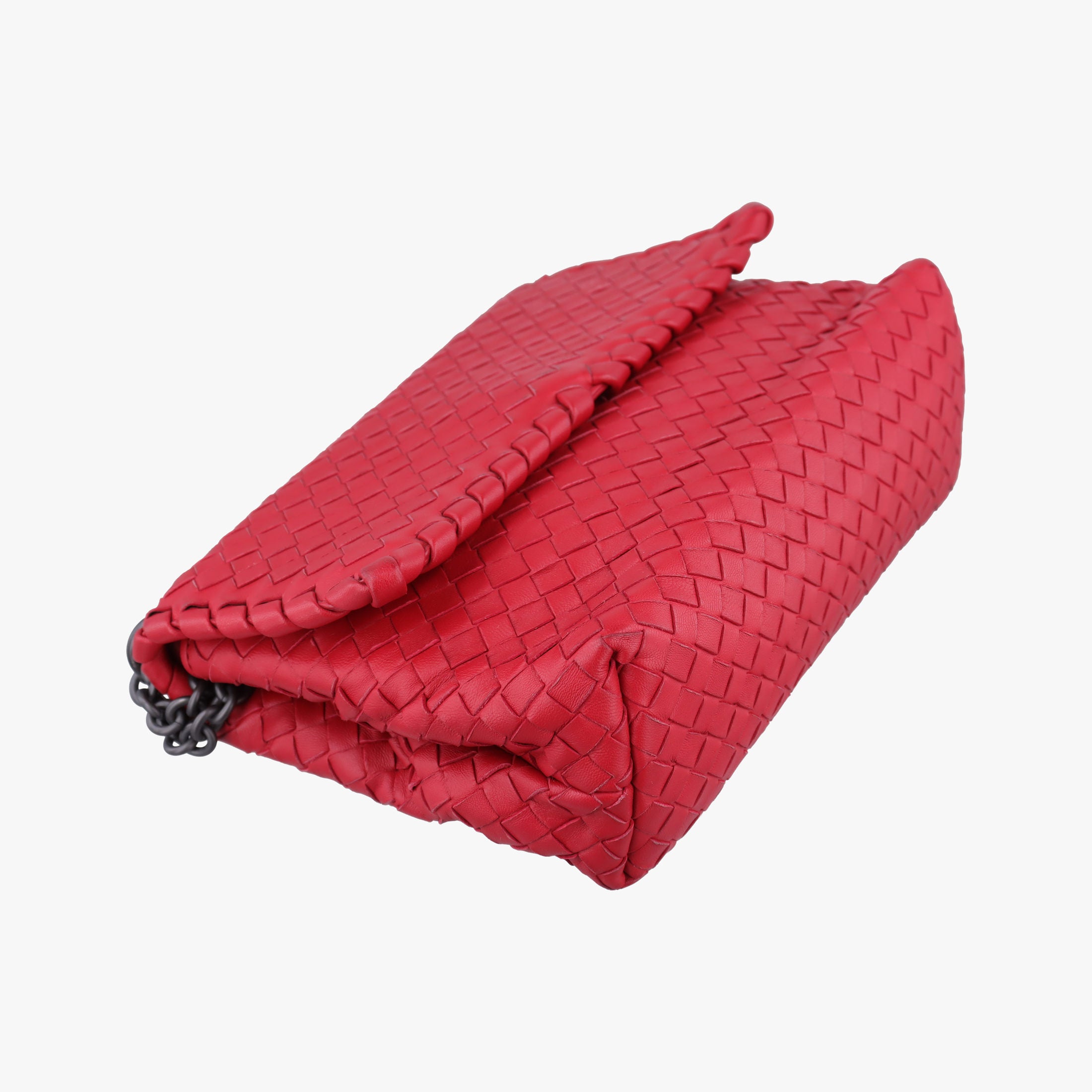 Intrecciato Olimpia Red lambskin B06397585Cイントレチャート オリンピア レッド ラムスキン B06397585C