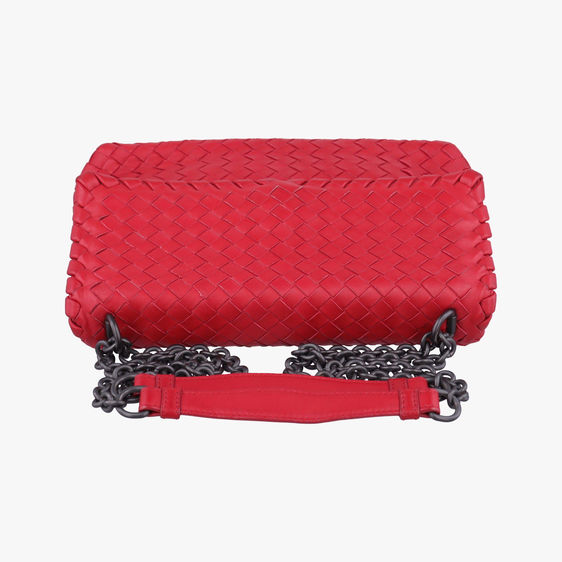 Intrecciato Olimpia Red lambskin B06397585Cイントレチャート オリンピア レッド ラムスキン B06397585C