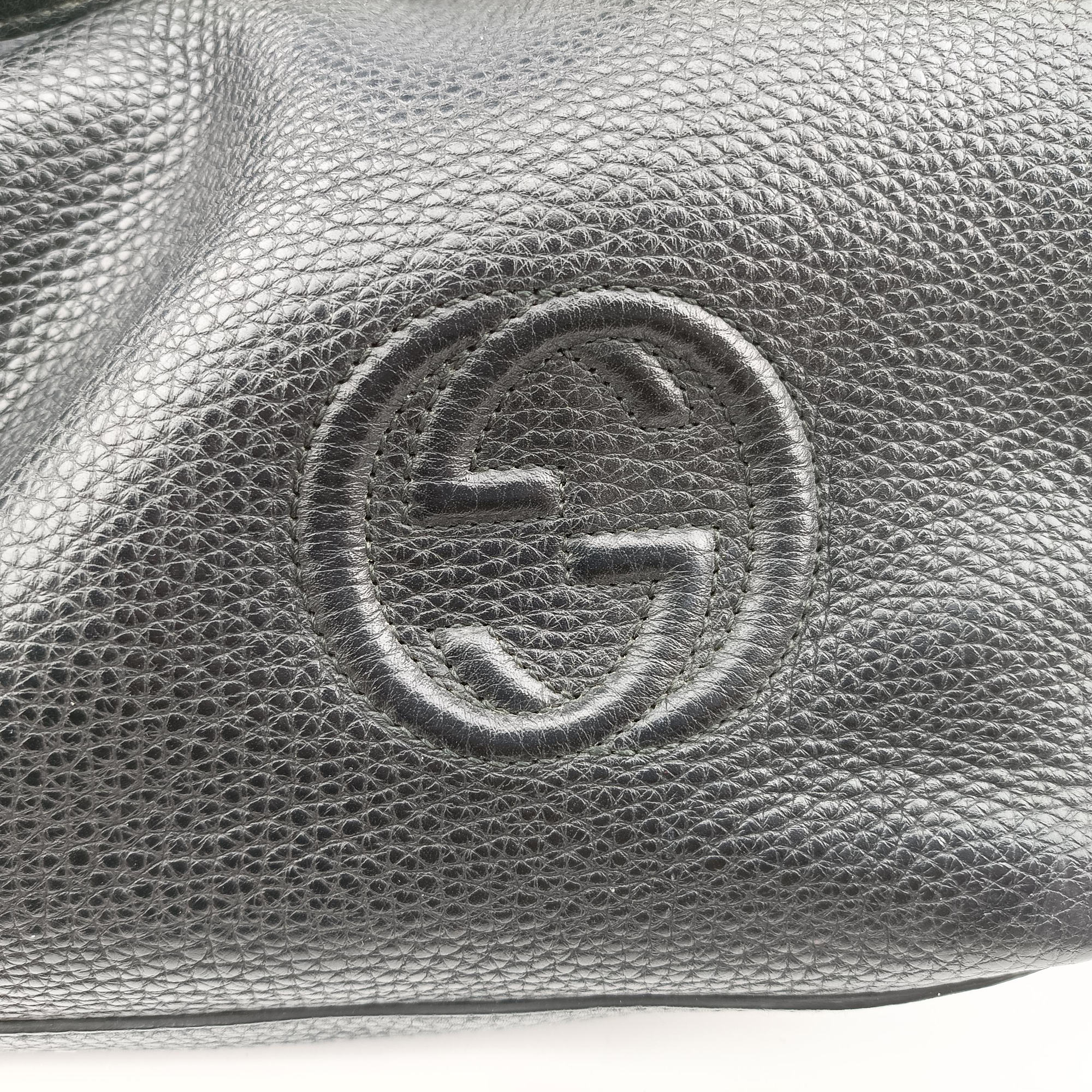 Interlocking G Logo Soho Tote Black Leather 368602 G017454241インターロッキングG ソーホー トート ブラック レザー 368602 G017454241