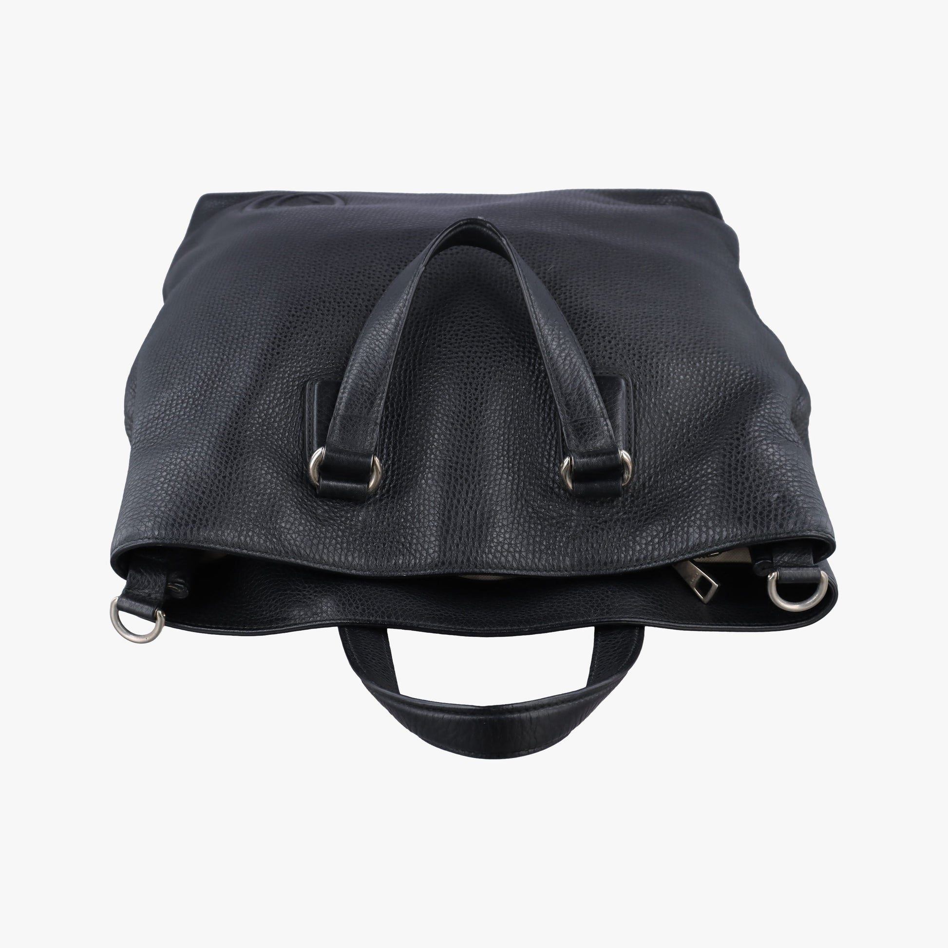 Interlocking G Logo Soho Tote Black Leather 368602 G017454241インターロッキングG ソーホー トート ブラック レザー 368602 G017454241