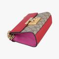 Padlock beige×red×pink PVC coated canvas×Leather 409487 E019422572パドロック ベージュ×レッド×ピンク PVCコーティングキャンバス×レザー 409487 E019422572