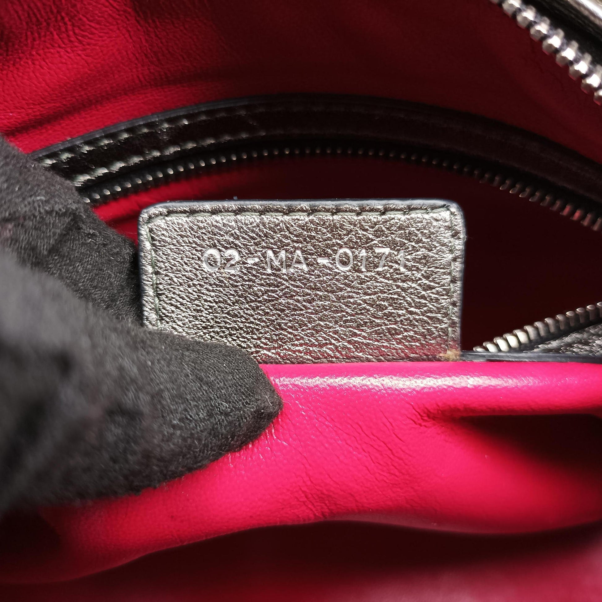 Lady Dior Multicolor Tweed Wool × Metallic Leather 02-MA-0171レディディオール マルチカラー ツイード  × メタリックレザー  02-MA-0171