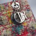 Lady Dior Multicolor Tweed Wool × Metallic Leather 02-MA-0171レディディオール マルチカラー ツイード  × メタリックレザー  02-MA-0171