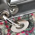 Lady Dior Multicolor Tweed Wool × Metallic Leather 02-MA-0171レディディオール マルチカラー ツイード  × メタリックレザー  02-MA-0171