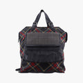 Syd SpikedRed Tartan × BlackCanvas/Velvet × Calfskinシド スタッズレッドチェック × ブラックキャンバス/ベルベット × レザー