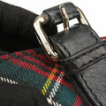 Syd SpikedRed Tartan × BlackCanvas/Velvet × Calfskinシド スタッズレッドチェック × ブラックキャンバス/ベルベット × レザー