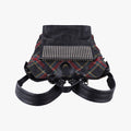 Syd SpikedRed Tartan × BlackCanvas/Velvet × Calfskinシド スタッズレッドチェック × ブラックキャンバス/ベルベット × レザー